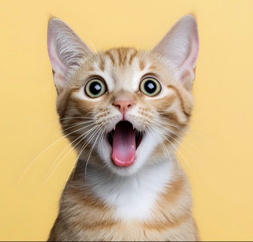 Gato feliz