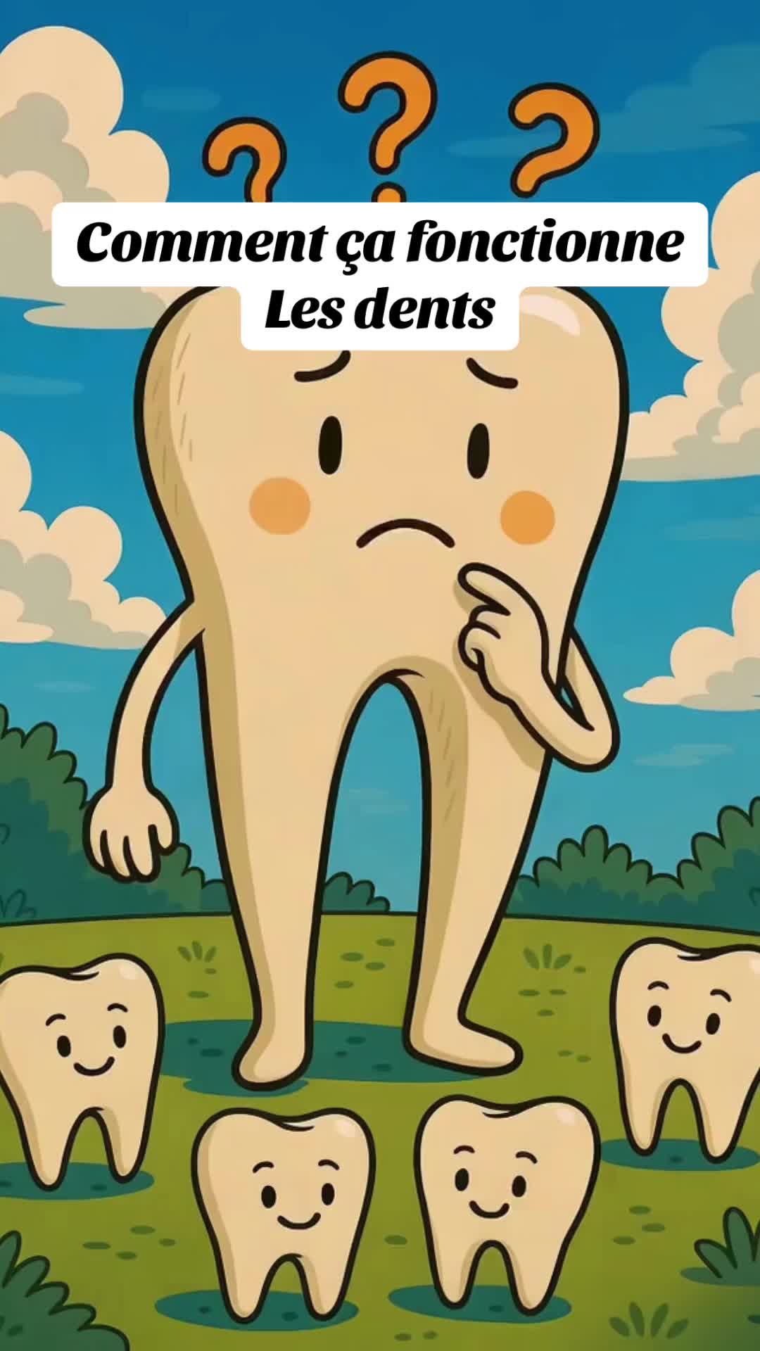 Les dents : bien plus que de simples outils pour mâcher ! Dans cette vidéo éducative, découvre la structure des dents...
