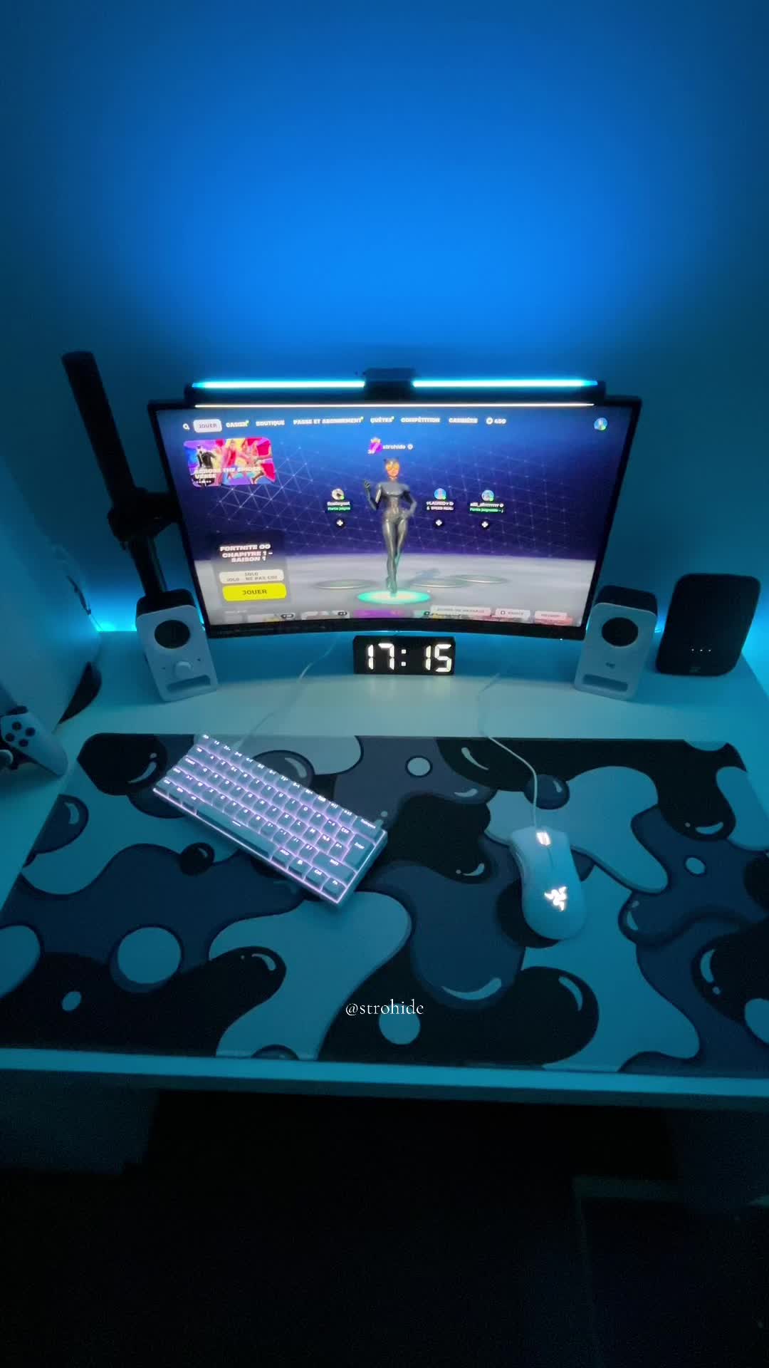 best setup #setup #ps5 #console #trend #viral #gaming #best #msi #gameur #logitech #razer #foryoupage #rk61 #fortnite...