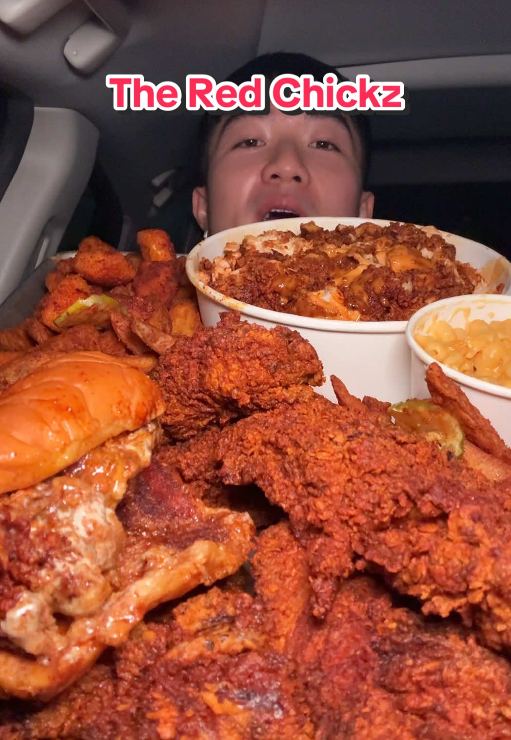 First time trying The Red Chickz w/ @OLIPOP #fyp #viral #mukbang #Foodie #losangeles #unitedstates #fypシ゚viral #tende...