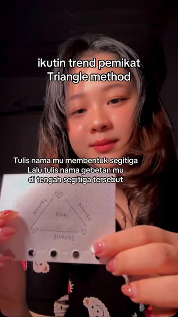 Triangle love method #ramalan #tarot #trend #jodoh #fyp