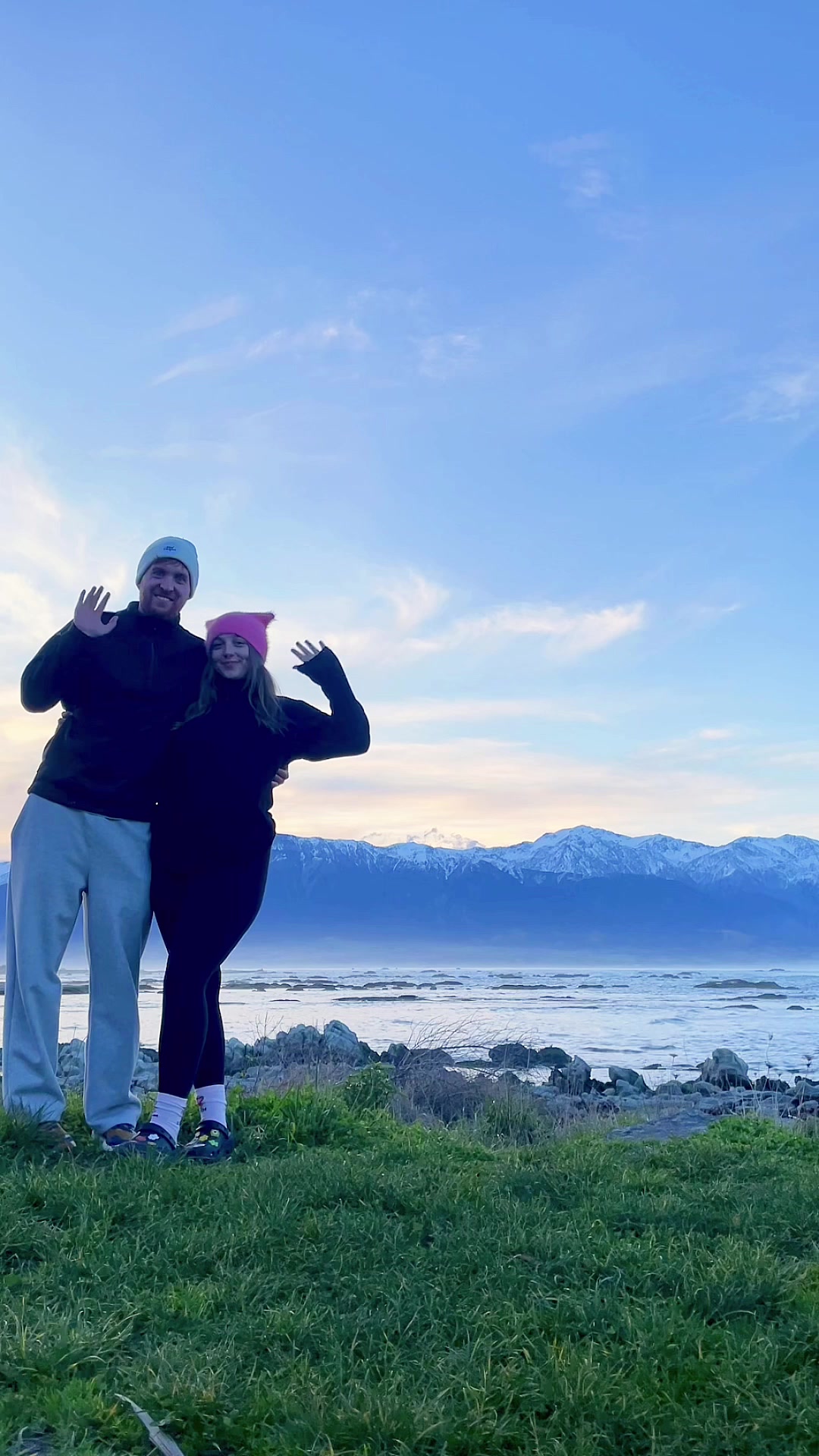 New Zealand ✔️ we <3 uuu @Mad Campers NZ ✔️Swim at a waterfall ✔️Fish & chips on the beach ✔️Climb a mountain over 50...