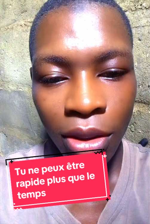 Tu e peux pas être rapide plus que le temps tu ne seras jamais rapide que le temps pars que le temps est rapide plus...