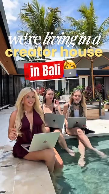 I'm living in a travel creator-founder house in Bali with 20 other entrepreneurs 👩‍💻🌴🥥 Everyone here is building...