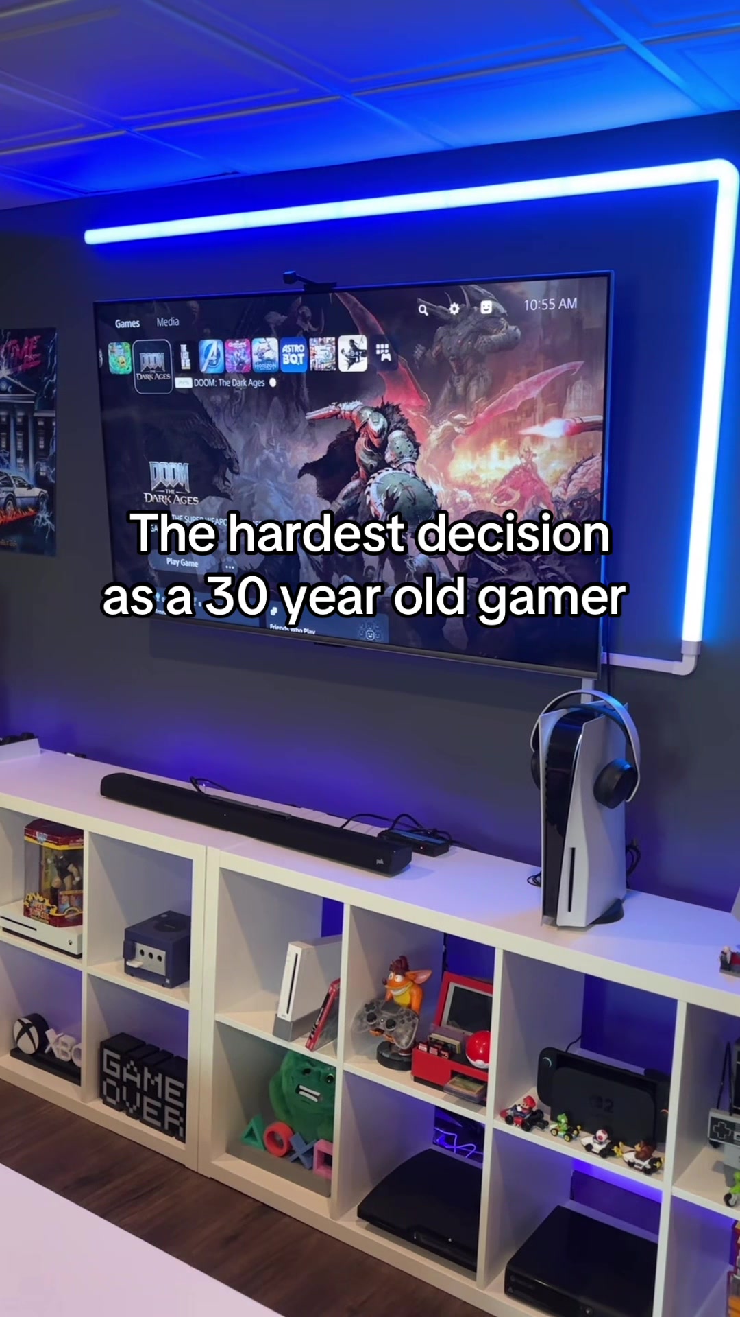 Option A or Option B? #gamer #gameroom #videogames