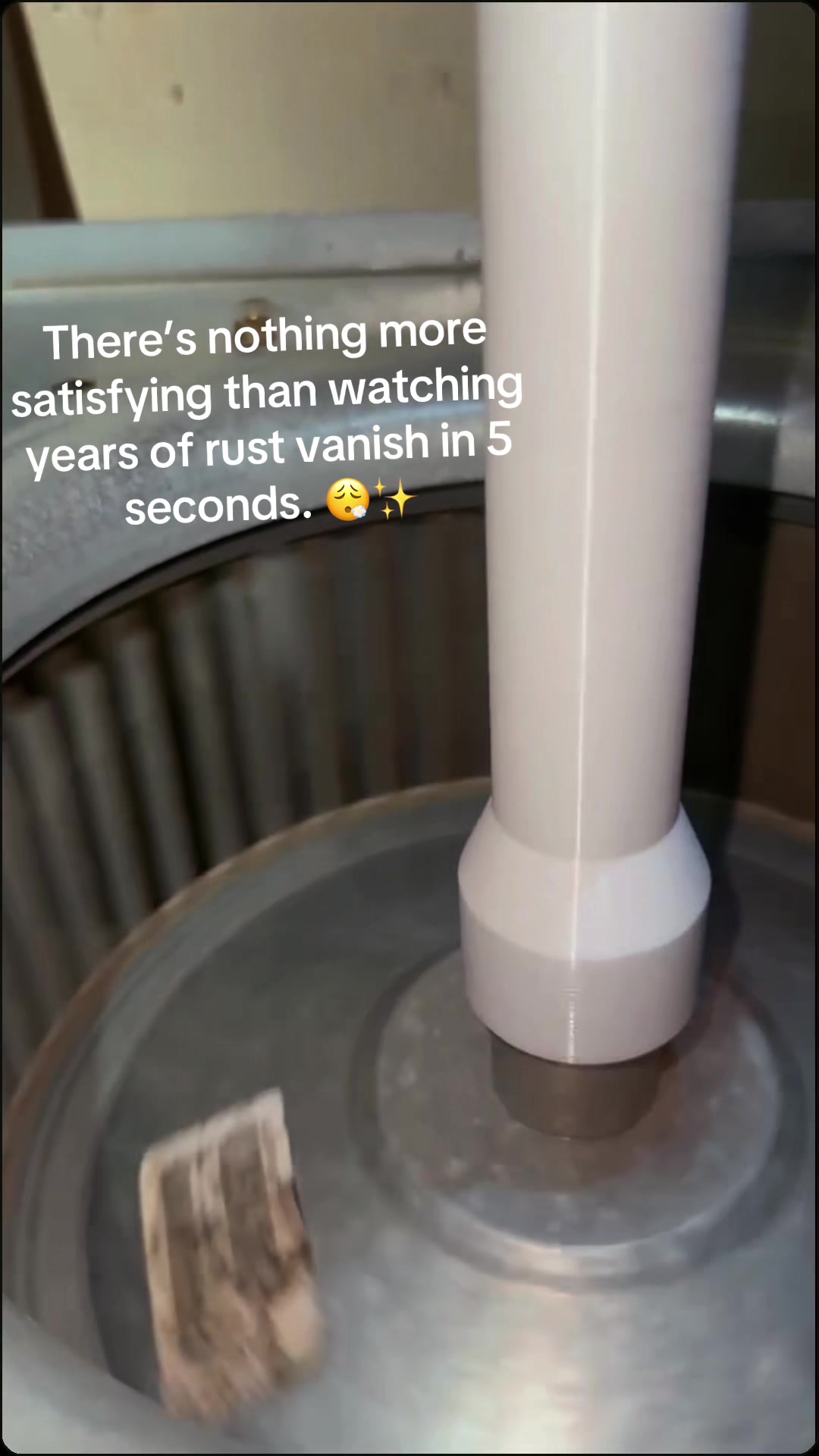 The HVAC hack you didn’t know you needed. 🤯 Fast, easy motor shaft cleanup. 🌐 BillyBrush.com #BillyBrush #fyp #hvac...