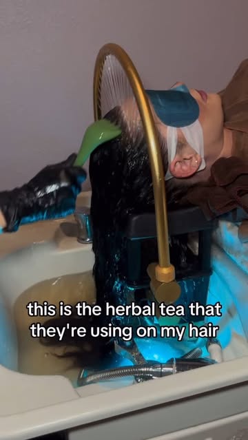 I didn’t know tea could do this to your hair 😳✨ This scalp spa in Vegas was everything—10/10 experience! 💆‍♀️ @hair...