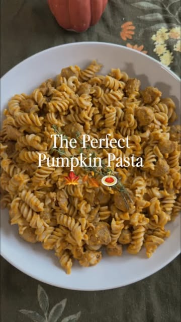 🍂 Creamy Pumpkin & Sage Pasta 🍂 A cozy fall pasta recipe that’s gluten-free, dairy-free optional, and my toddler lo...