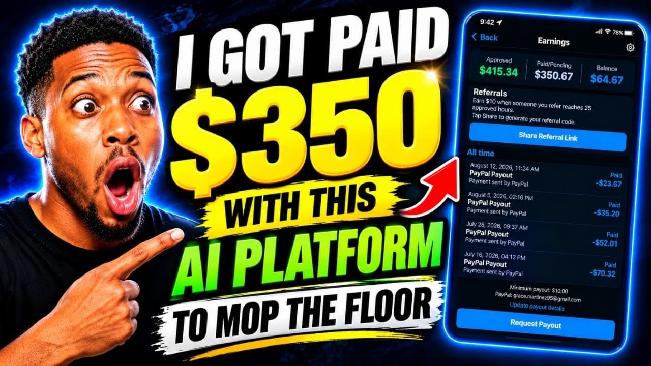 I GOT PAID $350 TO MOP THE FLOOR | PAYMENT PROOF 2026 I GOT PAID $350 TO MOP THE FLOOR! In this video, I'm showing yo...