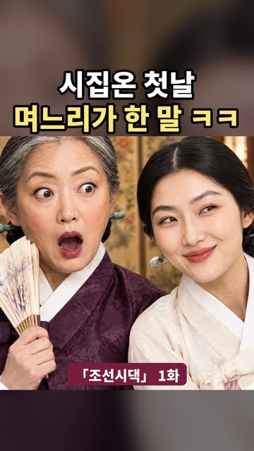 시집온 첫날부터 이 며느리… 심상치 않다 🫢 「조선시댁」 1화 | 2화에서 계속 🎬 모든 배우와 장면은 AI로 만들었어요 #조선시댁 #AI드라마 #사극 #시어머니 #며느리 #시월드 #숏드라마 #고부갈등 #AI영상