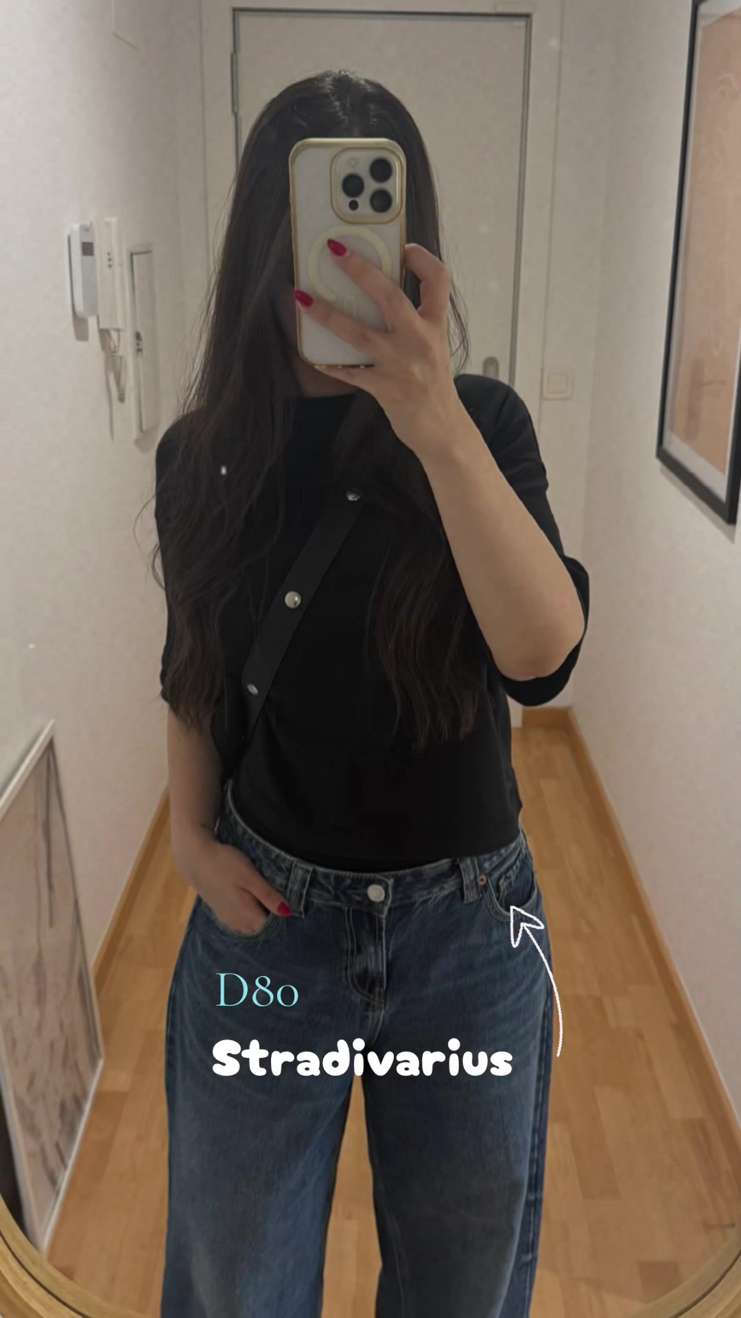 Obsessed with these Stradivarius D80 trousers 🤍 The fit is everything! #d80 #stradivarius #stradivariusjeans