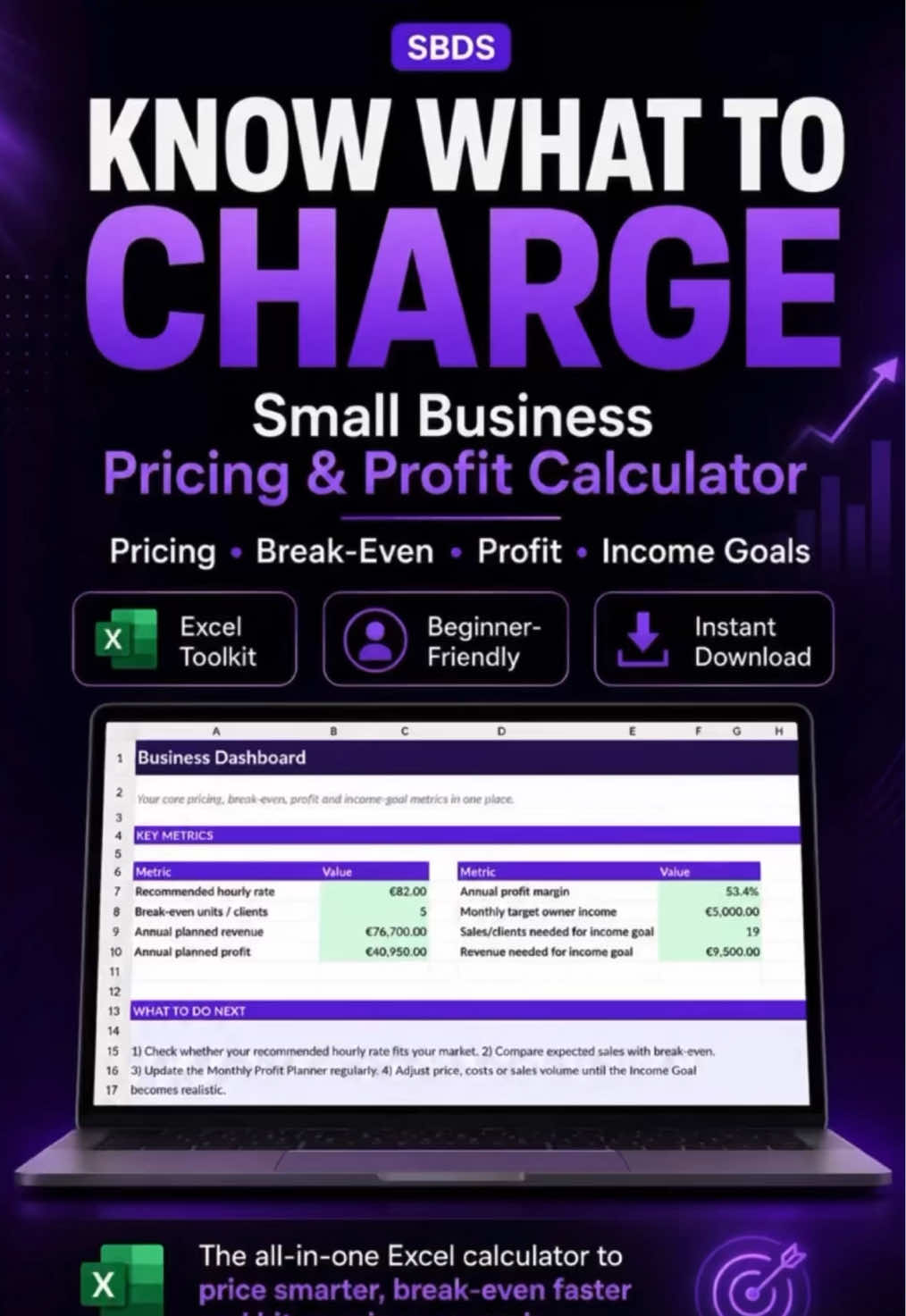 Are you charging enough? 💰📊 The Small Business Pricing & Profit Calculator helps freelancers, consultants and small...