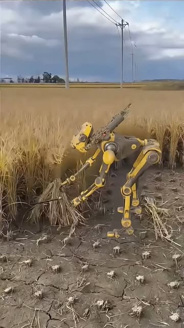 Imagine walking through a vibrant farm and spotting an AI robot tending to the crops! How fascinating is it that tech...