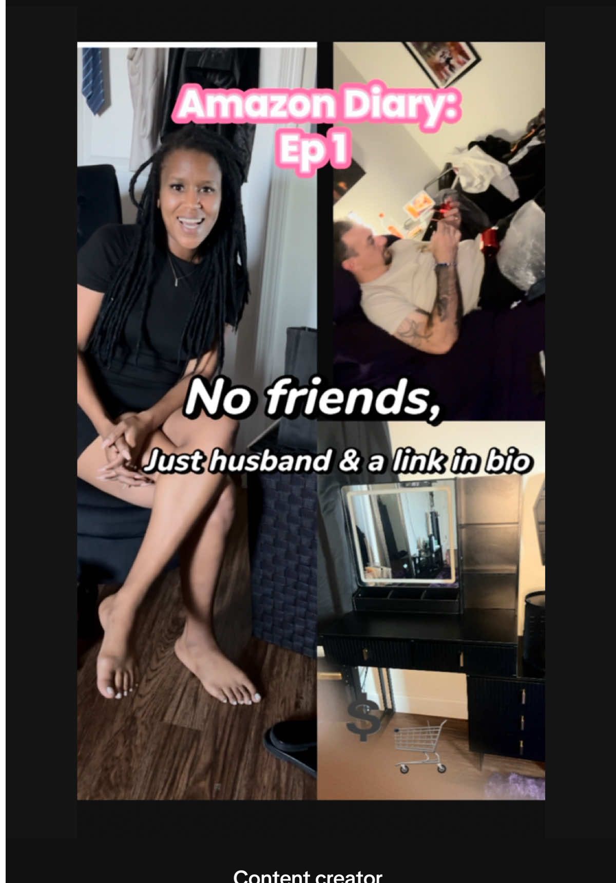 I’ve been an Amazon Influencer for 2 weeks and already talking to furniture like they’re coworkers 💀 no friends, jus...