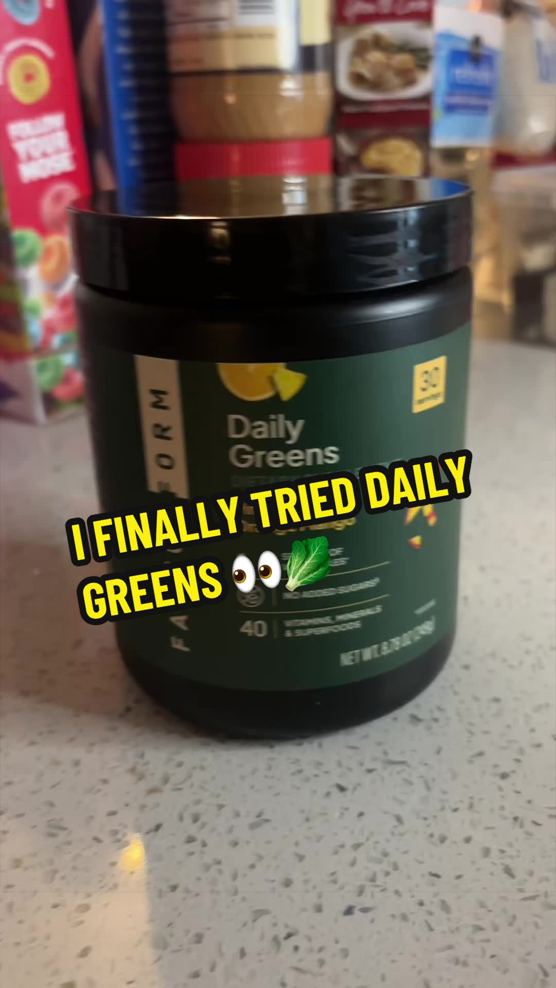 Trying to make getting my greens a little easier 😂🥬 This Pineapple Orange Mango Daily Greens has 40 vitamins, miner...