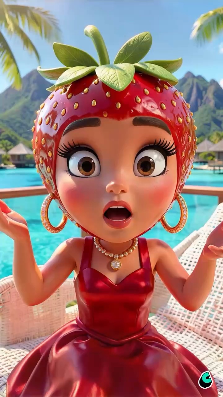 Strawberry in bora bora