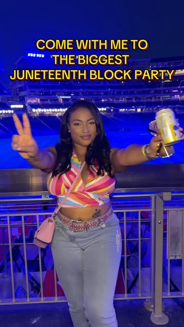 @souledoutdates threw THE BIGGEST JUNETEENTH BLOCK PARTY! At Nats Park ! If you were not there you're not an ally 🤭...