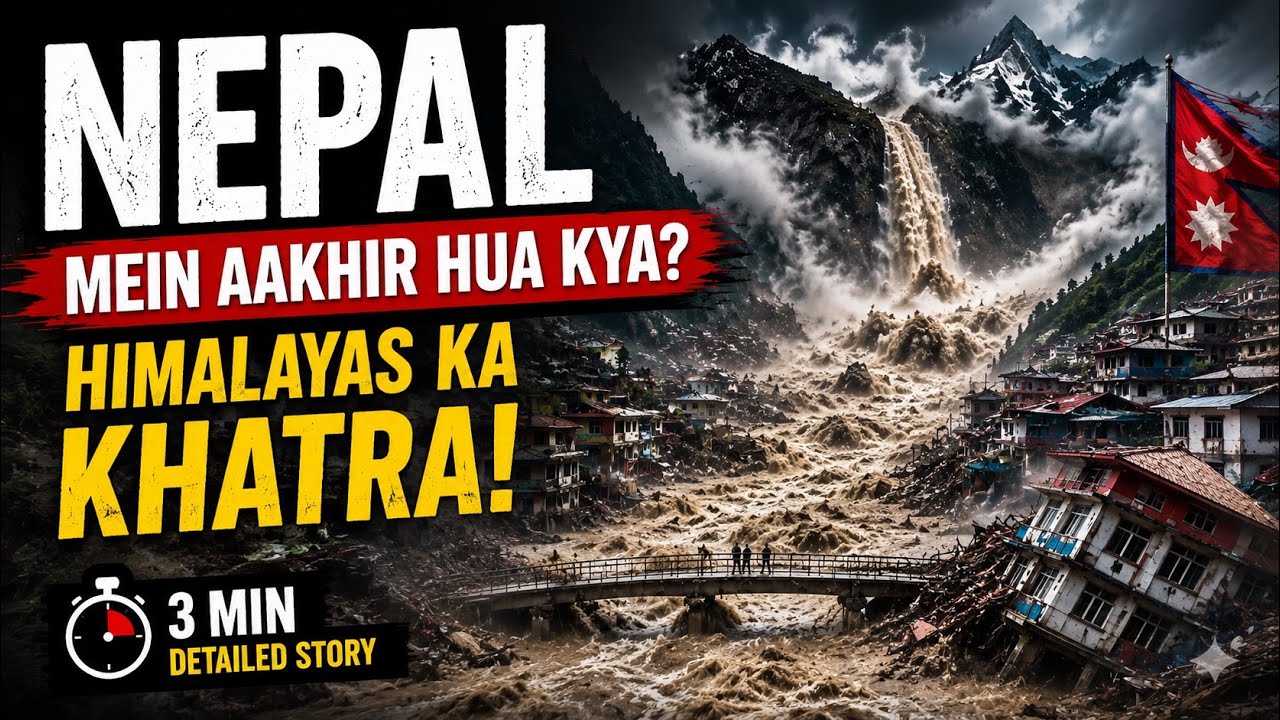 Himalayas se achanak aaye paani ne kaise machayi tabahi? Is 3-minute detailed video mein dekhiye Nepal incident ki po...