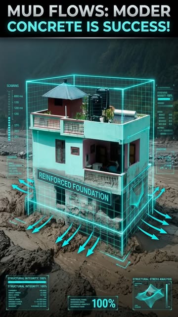 Kismat ya Kamaal ki Engineering? 🤯 Dekho kaise ek RCC frame ne iss ghar ki jaan bachayi! Watch this breakdown to und...