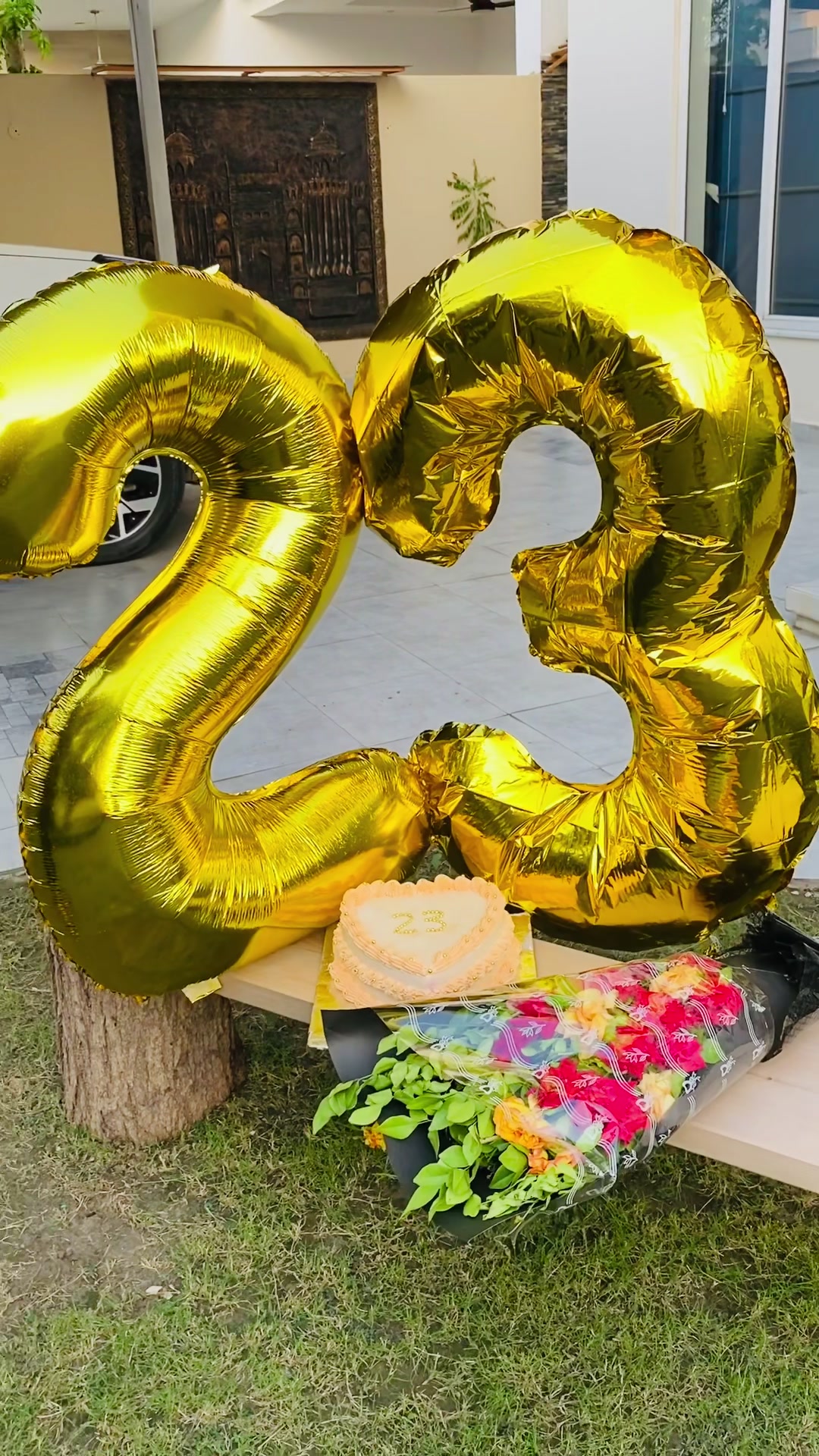 23🥂🌟 #birthday #asthetic #cake #decoration #23 #bouquet #tiktok #happybirthday #tiktokpakistan