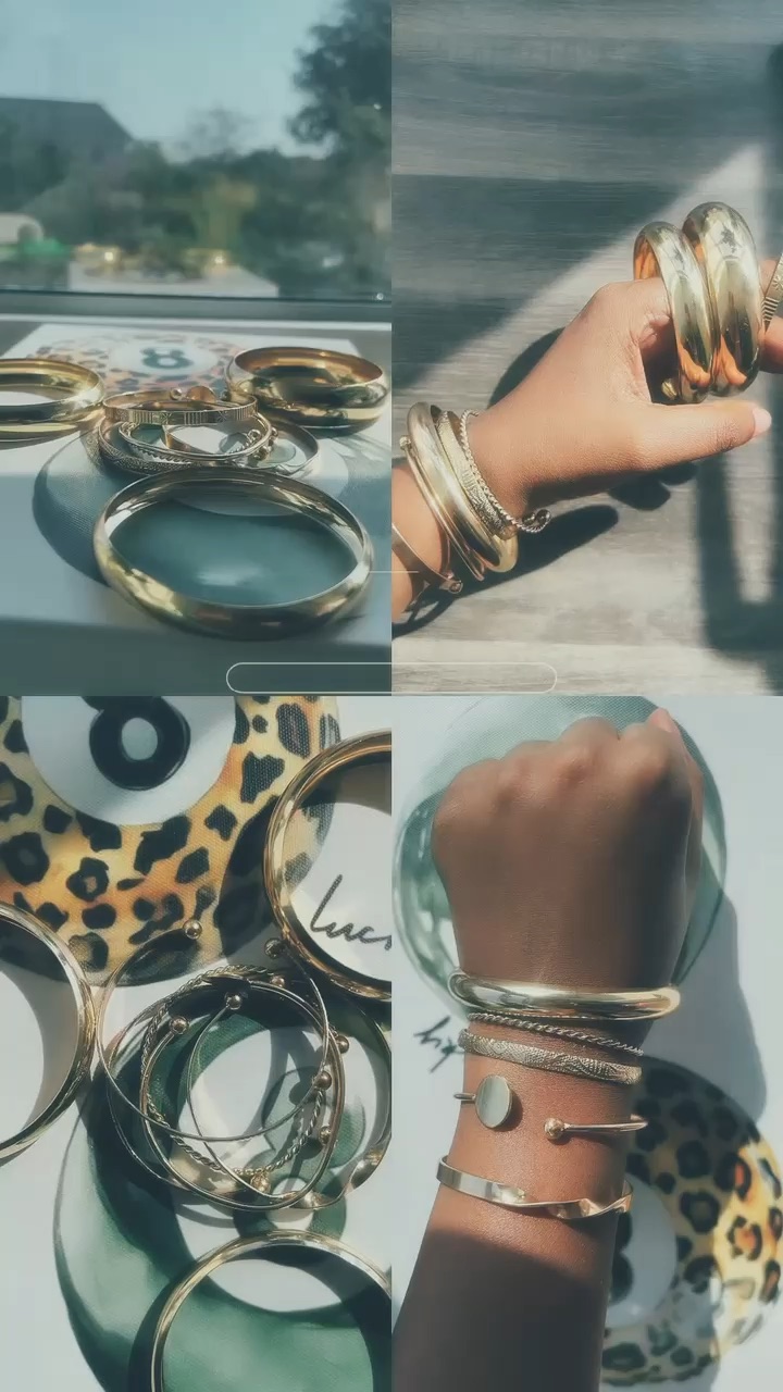 Gold bangles from Shein