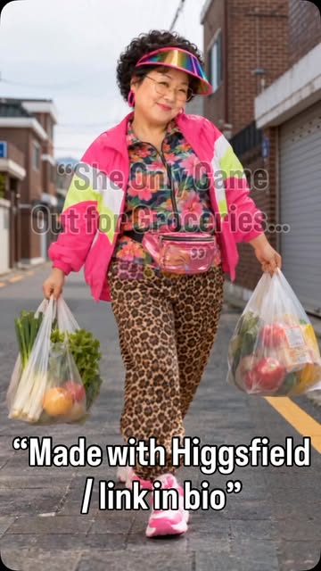 She came out to buy groceries. Not to perform. 😂 But when the beat drops, the shopping bags go DOWN. 🛍️💃 One littl...