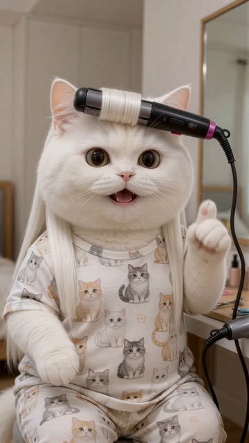 Poki is teaching you how to curl your hair with a flat iron! 😹🔥 Follow Poki’s simple curling method and get those p...