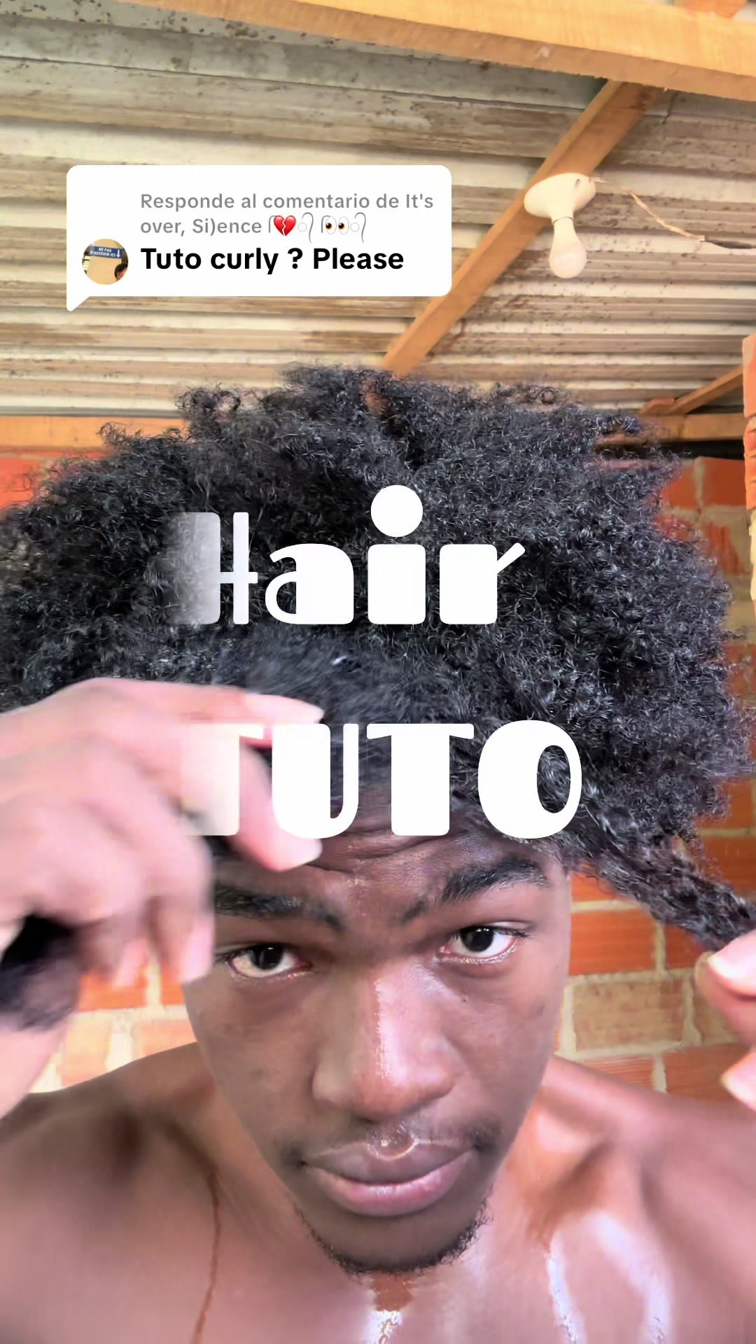 Respuesta a @It's over, Si)ence ᥬ💔᭄ ᥬ👀᭄ TUTO (cuatro semanas sin desenredar) #curls #naturalhair #parati #afro #fypシ゚