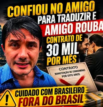 90 % dos brasileiros aqui na América querem te passar a perna ! 🦵 será que é somente aqui ?
