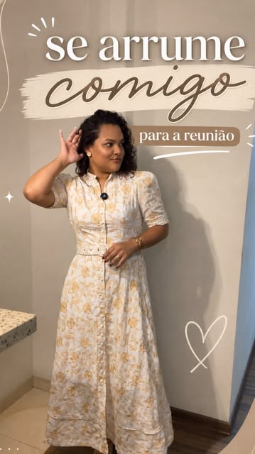 Se arrume comigo para a reunião ✨ Hoje teve look delicado, flores e aquele toque de “arrumadinha sem esforço” 🥰 #jw...