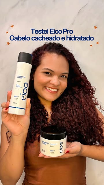 Testei o shampoo e a máscara Hydration Expert da @eico.cosmeticos e fiquei apaixonada! 😍 Meu cabelo ficou hidratado,...
