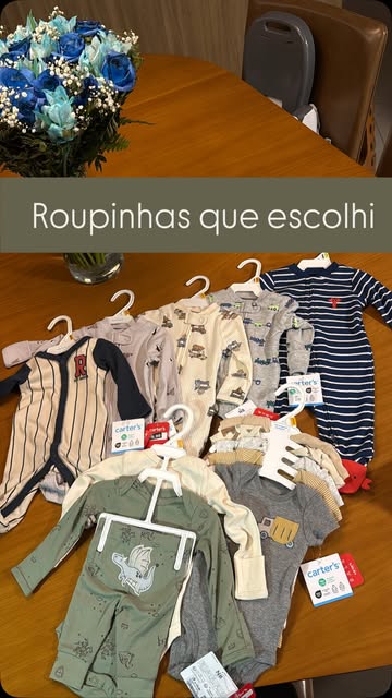 Primeiras roupinhas que escolhi para o Augusto #carters #enxovaldebebê