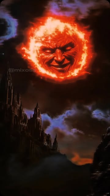 Moon got red 🌝 #fantasyart #fantasy