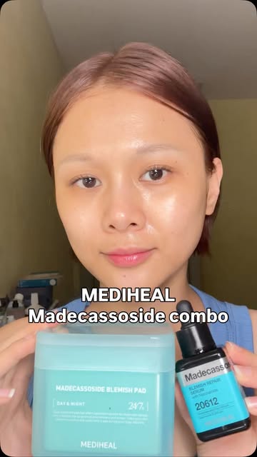 One swipe away from calm, clear skin✨ Who else needs this lazy girl hack rn? with @mediheal_official @mediheal_global...