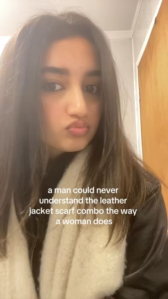 viral video about leather jackets