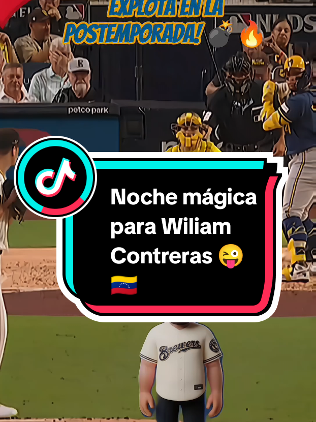 🔥​Noche brillante de William Contreras en el Juego 3 de la Serie Divisional: 3 imparables, jonrón solitario a 102 MP...