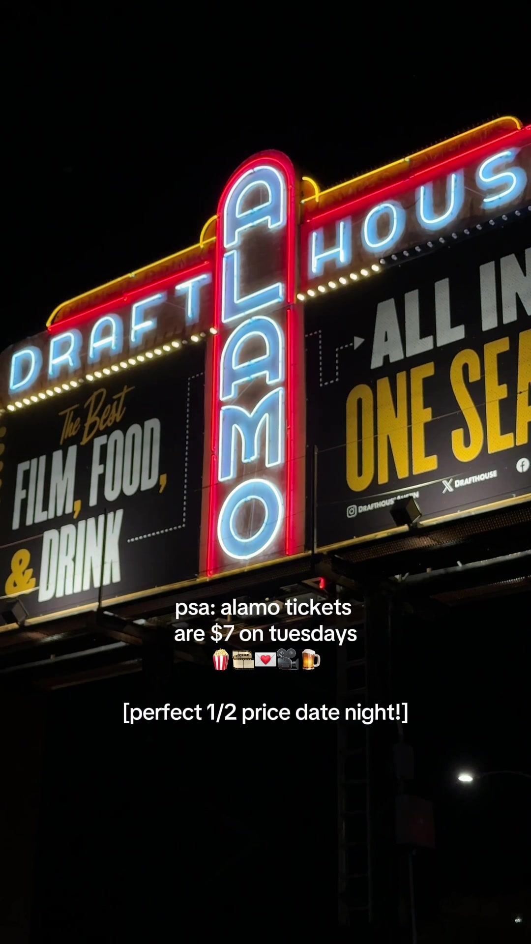 BFD tuesdays for the win • • • #movie #foryoupage #fyp #datenight #discount