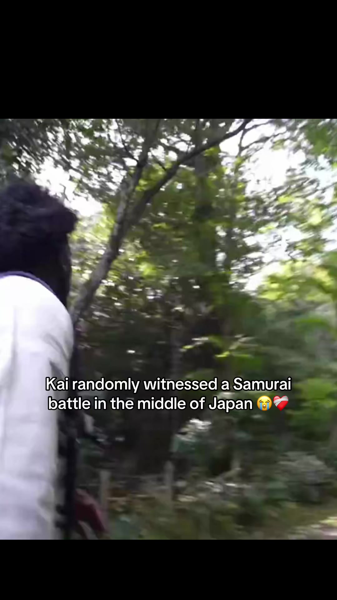 Kai randomly witnessed a Samurai battle in the middle of Japan 😭❤️‍🩹 #clips #KaiCenat #japan #samurai #battle
