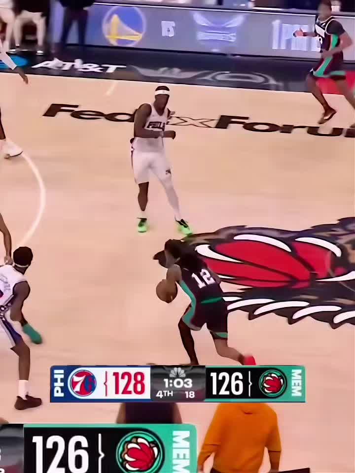 Sixers Vs Grizzlies Insane Ending🔥🔥 #buzzerbeater #sixers #gamewinner #vjedgecombe #nbaedits