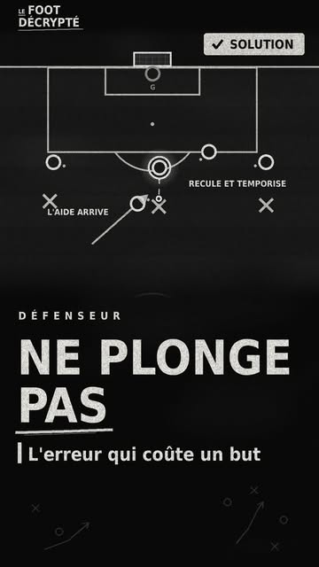 Défenseur : plonger trop tôt, c’est se faire éliminer. Recule, temporise et attends le bon moment ⚽ Ton plus gros déf...