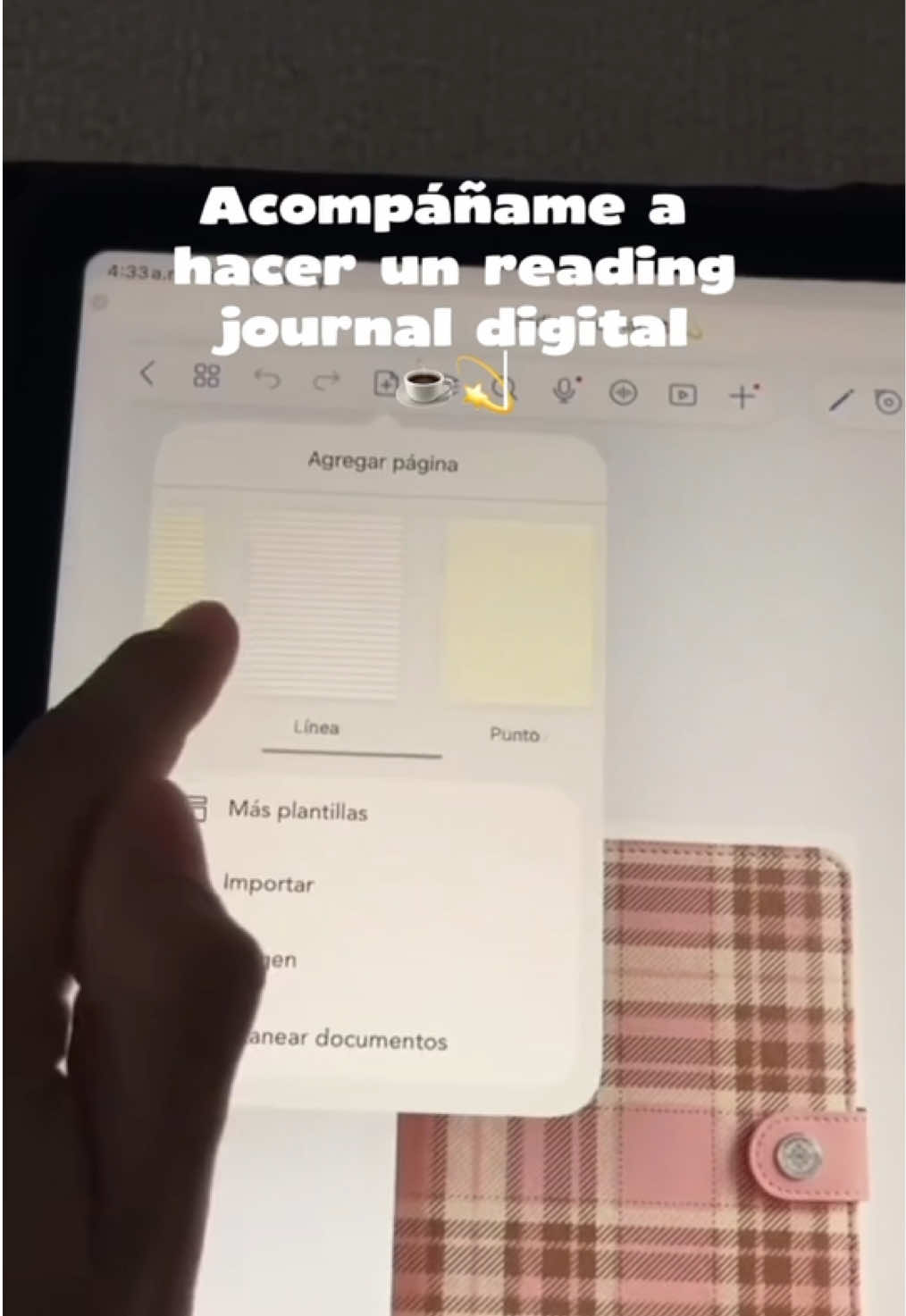 haciendo un reading journal digital 📚💕 #booktok #libros #journaling #frases #vlog