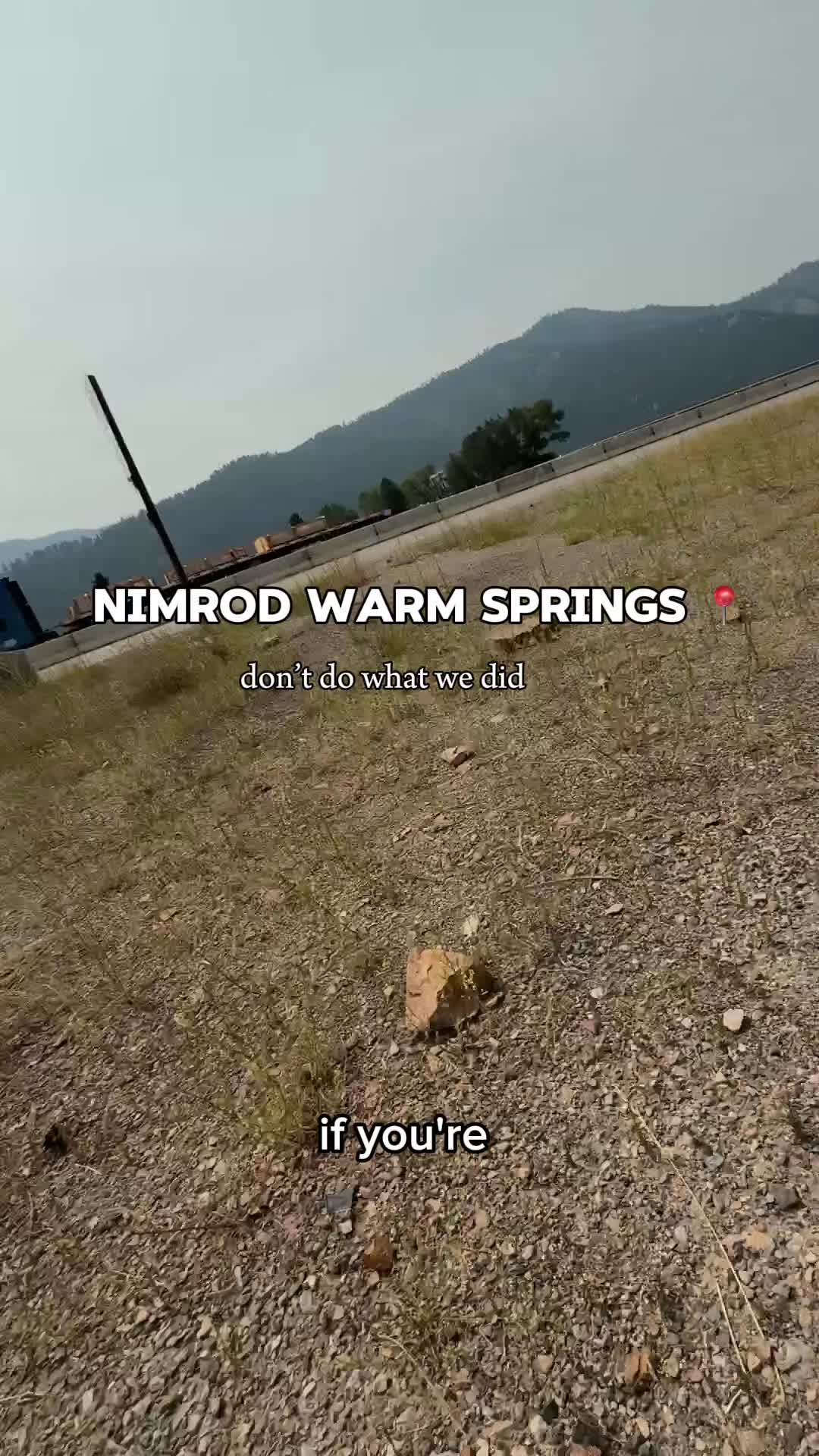if you’re going to Nimrod Warm Springs near Missoula, Montana… learn from our mistake 😂 every blog we found had us w...