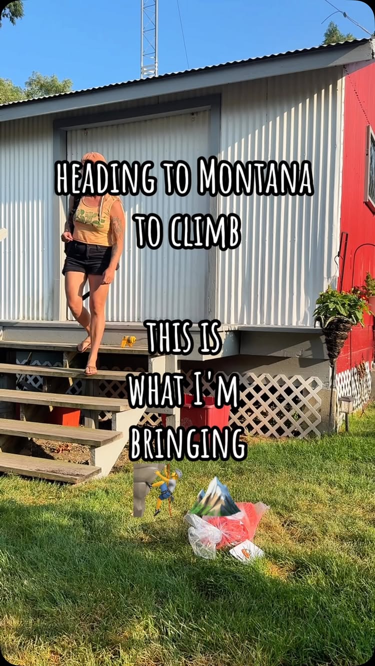 packing for Montana - what’s always in your climbing pack? 🧗‍♀️⛰️ @grivel @rockytalkies @petzl_official @blackdiamon...