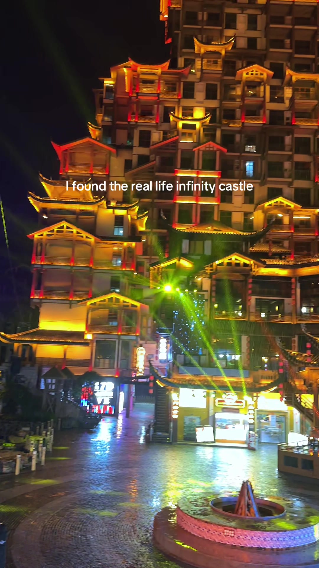 Zhangjiajie China📍 #infinitycastle#demonslayer#zhangjiajie#china#cyberpunk