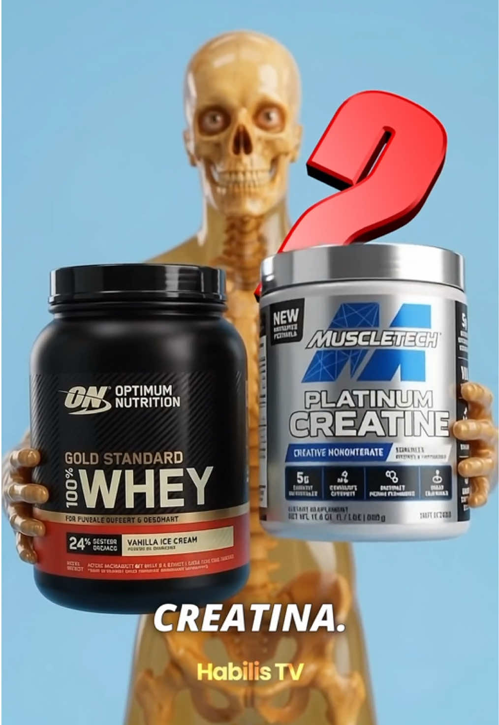 Qué es mejor para tu cuerpo, proteína o creatina? ##datoscuriosos##suplementos##proteina##creatina##gym