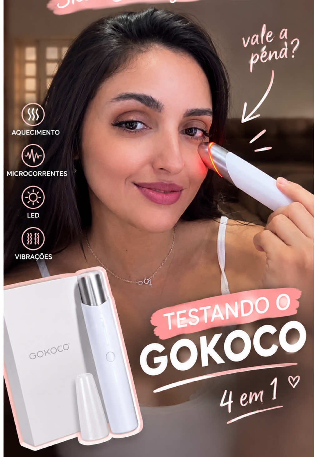 Meu skincare ganhou um upgrade ✨🤍 Testando o Beauty Instrument 4 in 1 da GOKOCO 👀