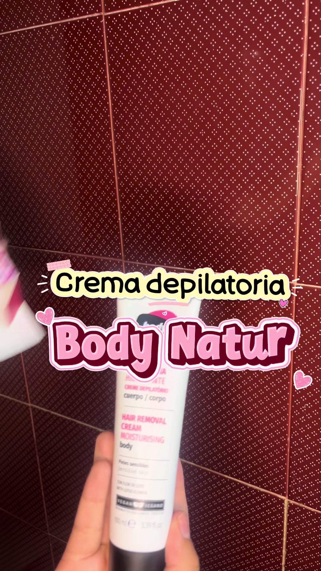 Primera vez usando la crema depilatoria Body Natur 🌸 La conseguí en Farmatodo 👀 #bodynatur #cremadepiladora #farmatodo