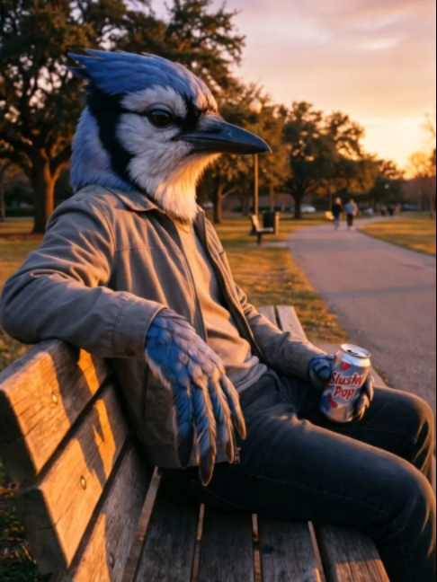 "¿Un show más... pero en la vida real? ☕️🌳 Mordecai y Rigby se ven exactamente como los que no quieren trabajar un l...
