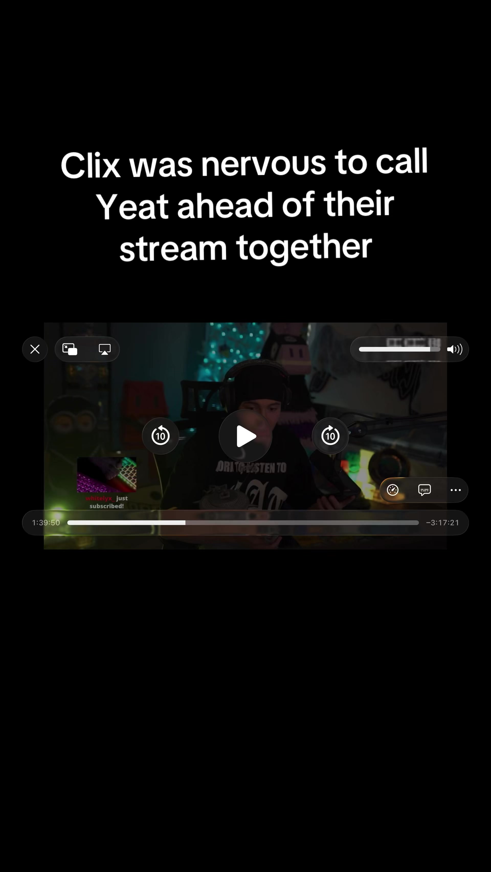 Stream was def not on my bingo card for this year #yeatxclix #yeat.