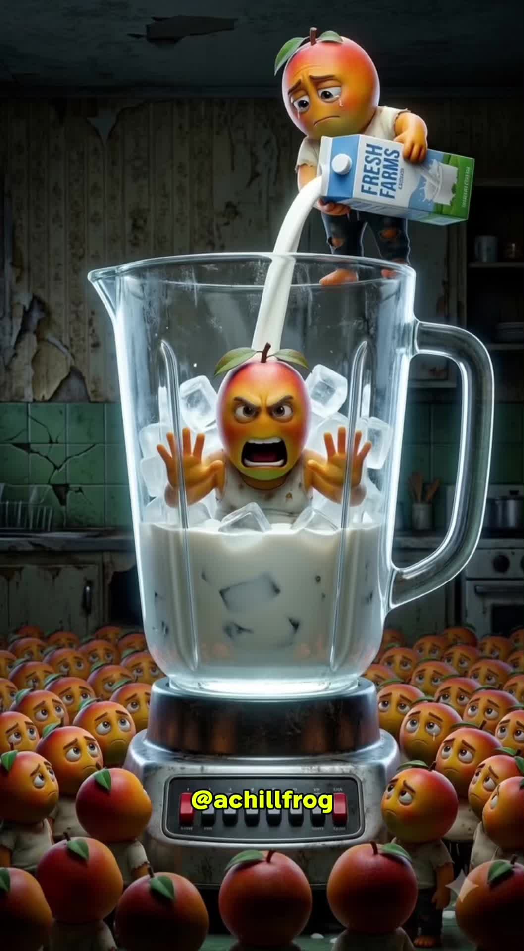 The Secret Smoothie Recipe💀 #aistory #aifruitstory #viral #fruitai #fruitstory